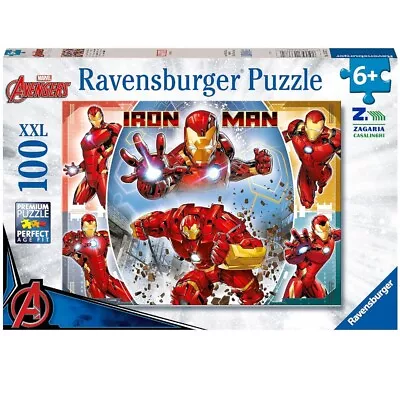 PUZZLE MARVEL EXACT HERO 2 100 PZ IRON MAN PER BAMBINI 6+ ANNI RAVENSBUR - Immagine 1 di 2
