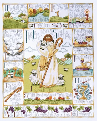 Cross Stitch Kit ~ Design Works 23rd Psalm Sampler #DW2538 - Image 1 of 4
