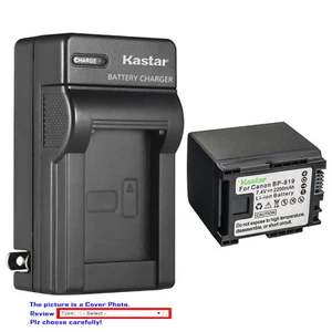 Kastar Battery Wall Charger for Canon BP-819 BP819 Canon VIXIA HF S11 Camcorder - Picture 1 of 11