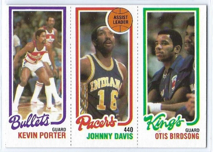1980-81 Topps Kevin Porter/Johnny Davis/Otis Birdsong - Image 1 of 1