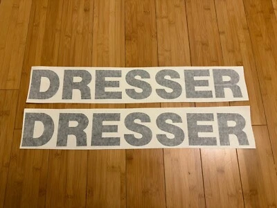 DRESSER 24” Logo Decal Stickers (SET of 2) Bulldozer PayLoader Heavy Equipment - Image 1 of 3