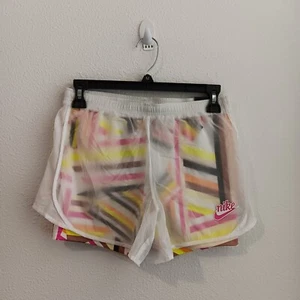 Nike Dri-FIT Short Girls Size L Translucent Multicolor New - Picture 1 of 8