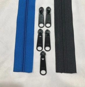 200 meters Blue or Black YKK  Zipper coil chain 4.5 CF 5/8 inch, 218 Yards USA - Picture 1 of 11