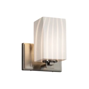 Justice Fusion Wall Sconce in Brushed Nickel - FSN-8441-15-RBON-NCKL-LED1-700 - Picture 1 of 1