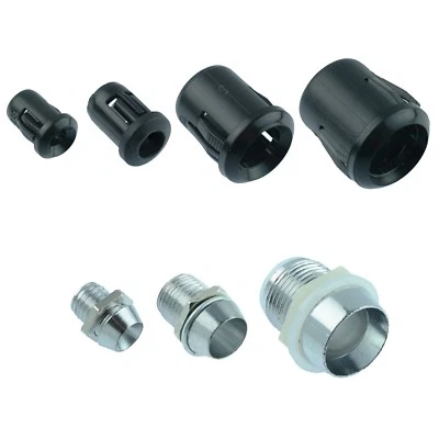 Supporto lunetta supporto plastica 3mm 5mm 10mm led cromato o nero - Immagine 1 di 2