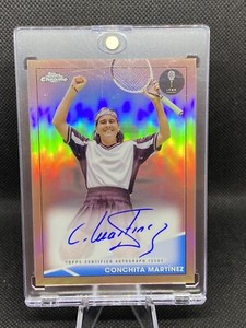 2021 CONCHITA MARTINEZ Topps Chrome Tennis Autographs Rose Gold #4/10 AUTO SSP