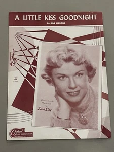 DORIS DAY sheet music A LITTLE KISS GOODNIGHT (1952) 5 pages (VG shape) - Picture 1 of 3