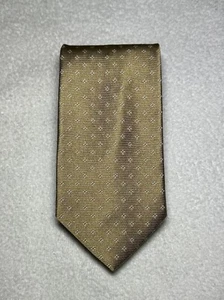Brooks Brother Makers Neckwear Men’s Silk Tie Beige Triangular Geometric 3.5” in - Picture 1 of 15