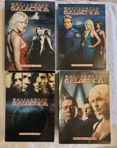 Battlestar Galactica Series 1.0, 2.0, 2.5, 30 DVD bundle 4 Slipcase Lot - Picture 1 of 4