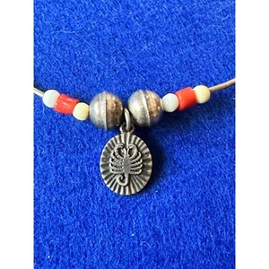 Dieges & Clust Sterling Silver Scorpion Pendant Liquid Silver Necklace Choker - Picture 1 of 10