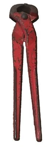 Vintage Genuine Channellock USA 10" End Cutting Nippers Pliers Red - Picture 1 of 10