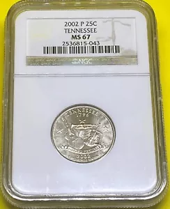 2002 P Clad Tennessee Quarter MS67 - Picture 1 of 4