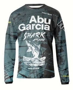 Abu Garcia Mens Size L Long Sleeve Max Storm Pro Fishing Shirt Large - Picture 1 of 5