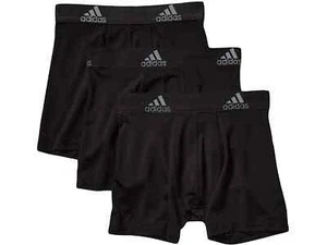 Adidas L112327 Big Kids Sport Performance Black 3-Pack Boxer Briefs Size Medium - Picture 1 of 1
