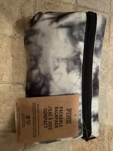 Neu mit Etikett Victoria's Secret PINK Packbarer Rucksack Bauchtasche Tasche schwarz weiß Batik - Bild 1 von 3