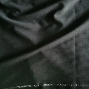Traje de lana jaspeada gris carbón - de Italia, ¡exceso de stock de diseñador! - Imagen 1 de 2