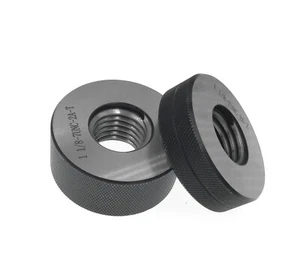 Medidor de anillo de rosca 1" 1/8-7 UN 2A calibre de anillo de rosca GO NOGO 1 1/8-7 UNC medidores de anillo - Imagen 1 de 5