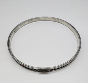 Vintage 7" Metal Round Spring Tension & Cork Lined Embroidery Hoop - Picture 1 of 5