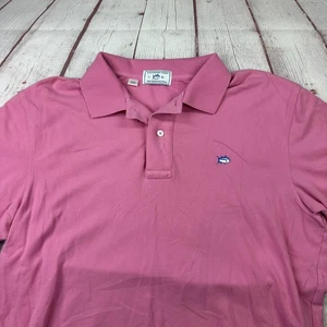 Camisa Polo Southern Tide Para Hombres Grande Rosa The Skipjack Algodón Elástico Informal - Imagen 1 de 8