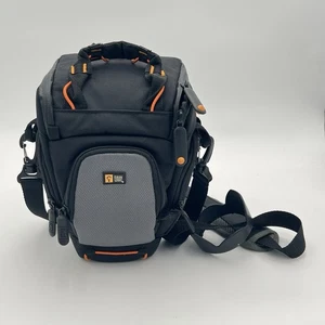 Case Logic SLR Zoom Camera Holster Bag SLRC-1Z Black/Gray/Orange - Picture 1 of 10