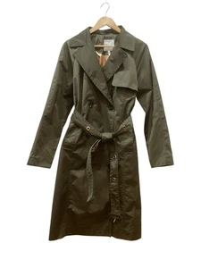 avec les filles trench coat  L Olive Green, Metallic Copper Lining & Hardware - Picture 1 of 10