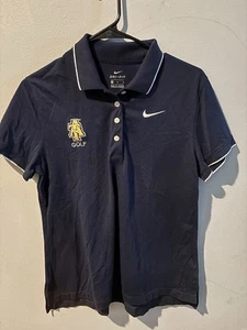 Nike Womans Golf Polo Shirt Dri Fit Size Medium With A&T Logo Preowned - Picture 1 of 6