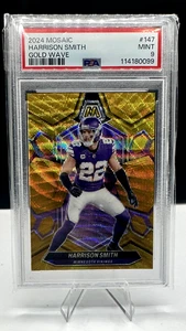 Harrison Smith 2024 Panini Mosaic Gold Wave Prizm #147 /17 Vikings PSA 9 (9) - Picture 1 of 2