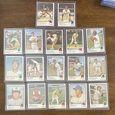Lote Topps Only Hof 1973 (17) Ex+, Reggie Jackson, Brooks Robinson, Killebrew + Foto 1 de 2