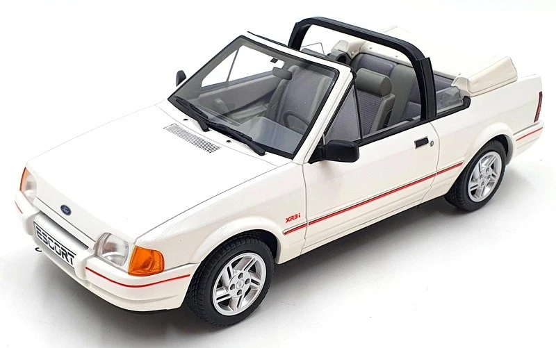 Otto Mobile 1/18 Scale Resin OT398 - Ford Escort Mk 4 XR3i Cabriolet - White - Image 1 of 4