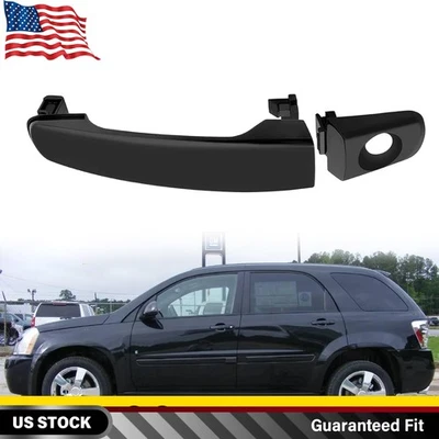 1/2SET Front LH Driver Side Exterior Door Handle Black For 2005-09 Chevy Equinox - Imagem 1 de 4