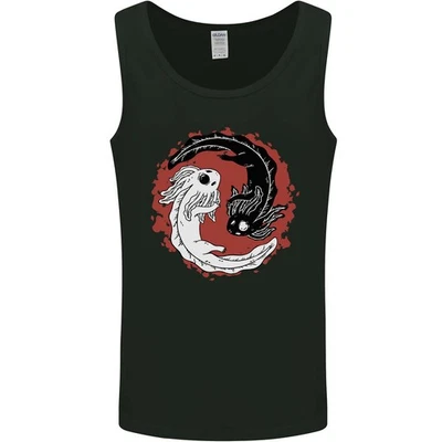 Yin Yang Axolotl Mens Vest Tank Top - Image 1 of 4