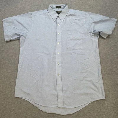 Camisa de vestir Oxford sin arrugas Cambridge Classics para hombre 17 1/2 Lt azul oficina Foto 1 de 4