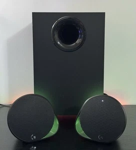 Logitech G560 LIGHTSYNC PC Wireless Bluetooth USB Gaming Speakers RGB Lighting - Picture 1 of 6