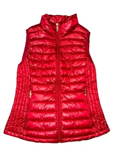 Tommy Hilfiger Packable Puffer Vest Women’s Size Medium Red - Picture 1 of 3