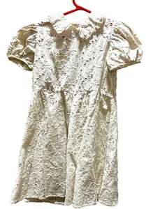 Vintage White Cotton Adult 1/2 Slip and Islet Child's Dress - Picture 1 of 8