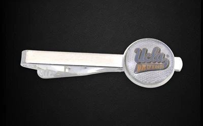 Football Card Tie Clip, UCLA Bruins Wedding Jewelry Tie Bar - Image 1 of 4