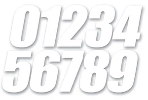 Dcor 45-14-0 Individual Numbers 4in. - No.0 - White - Bild 1 von 3