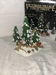 VTG Victorian Village Collectibles 1999 The Old Towne Tree Scene. Original Box - Picture 1 of 9