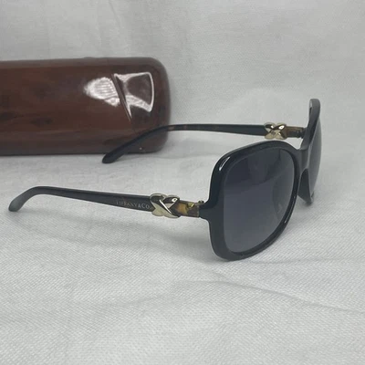 Tiffany X Frame Butterfly Sunglasses Havana Beige Lens TF 4024 80713B 59-15-130 - Image 1 of 4