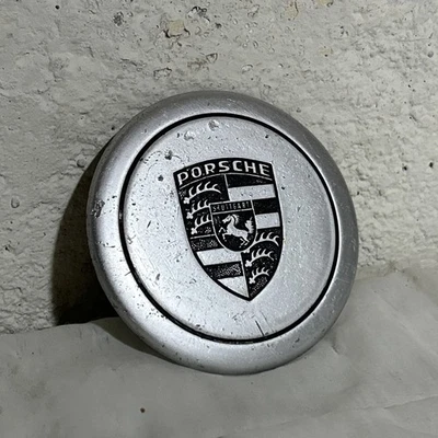 1974-1989 Porsche 911 SC Targa Fuch 3 Clip Aluminum Wheel Center Hub Cap 3.25” - Image 1 of 4