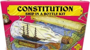 USS Constitution Schiff Bauen Sie Ihr eigenes Boot in einer Flasche Modellbausatz NEU - Bild 1 von 2