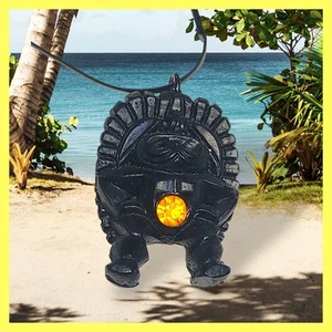 Vintage Coco Joes Aloha Tiki Of Love Pendant Necklace Hawaii Souvenir - Bild 1 von 11