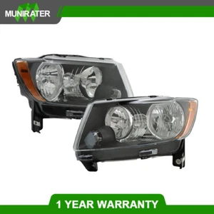 Par de faros negros izquierda+derecha para Jeep Grand Cherokee 11-17 2011-2013 brújula - Imagen 1 de 11