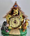 Winnie Pooh Mantel Clock-Disney Watch Collector Club Series VI -Tigger,Eyore