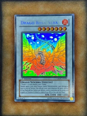 Yugioh Black Rose Dragon CSOC-EN039 CSOC-IT039 Ghost Rare 1st Ed LP ITALIAN - Image 1 of 4