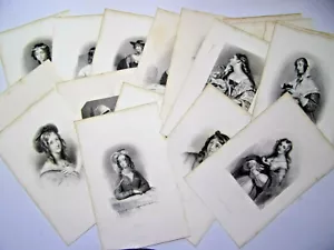 Important lot of 21 engravings "Gallery of Women by Walter Scott" .1842 - Picture 1 of 8