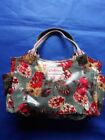 Cath Kidston Teal Colour Floral Collection Handbag Good For Job Or Evening Out