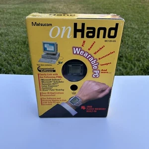 RARE Seiko Matsucom LCD On-Hand Wrist Computer Watch MC120-UG New Open Box - Picture 1 of 17