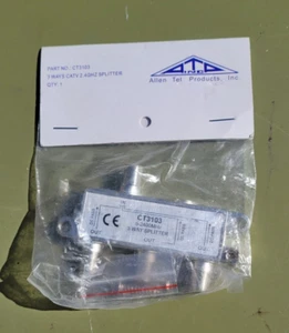 Brand New ALLEN TEL CT3103 3-Way Coax Splitter, 2.4 GHz - Picture 1 of 4