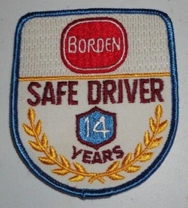 Borden Dairy Anfang 1970er Vintage 14 Jahre Safe Fahrer Uniform Aufnäher NEU!! - Bild 1 von 1